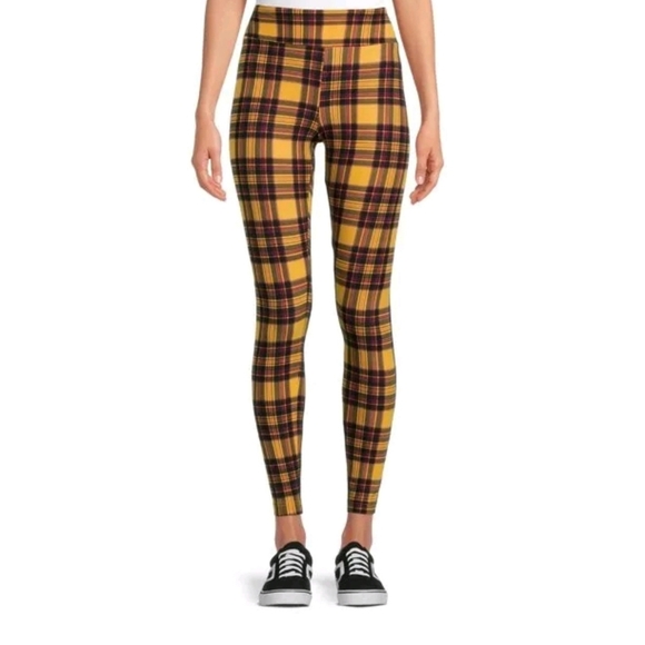 No Boundaries NWT Junior's Plus Plaid High Rise Skinny Fit Sueded Legging 887 - Picture 3 of 6